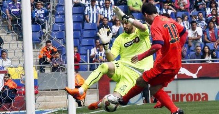 نيمار وميسي يقودان البرشا لفوز ثمين على إسبانيول نيمار وميسي يقودان البرشا لفوز ثمين على إسبانيول