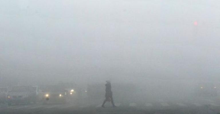امطار غزيرة والضباب يلف العاصمة 