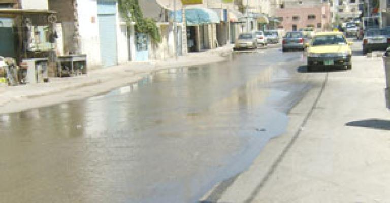 الامانة تعالج المشاكل الناتجة عن تساقط الامطار