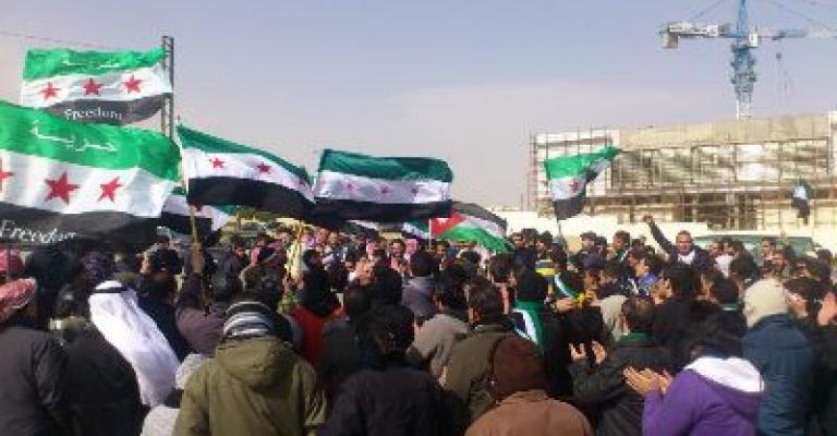 اعتصامات ومسيرات تضامنية مع الشعب السوري