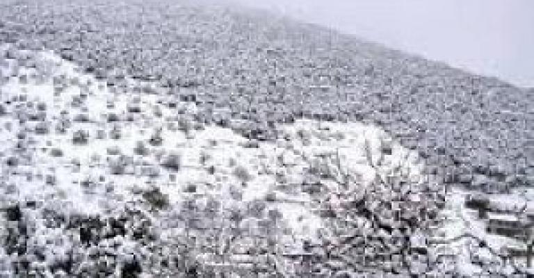 ثلج على المرتفعات نهاية الأسبوع