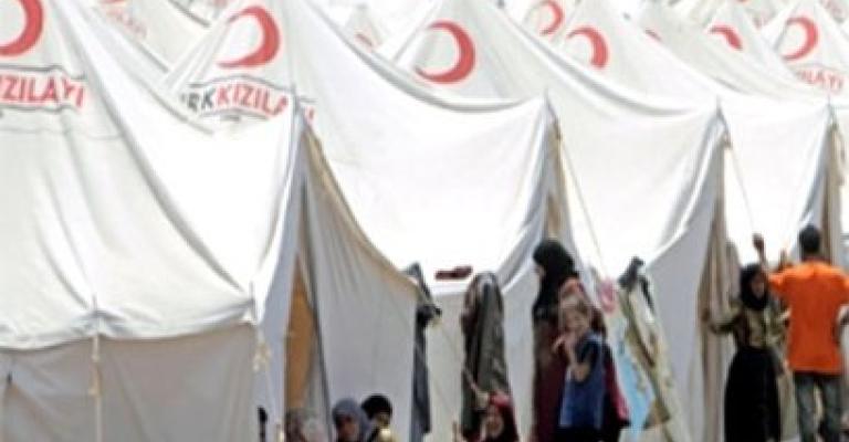 اكتمال أعمال أول مخيم للاجئين السوريين في المفرق