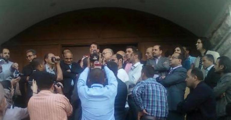 اعتصام أمام نقابة الصحفيين احتجاجا على توقيف المحتسب