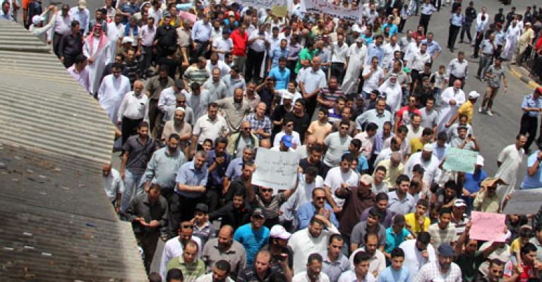 النمري في مسيرة اربد: استقالة نواب إذا أقر الصوت الواحد