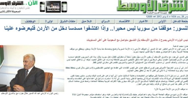 النسور: لا قوات أجنبية في الأردن لاستهداف سورية