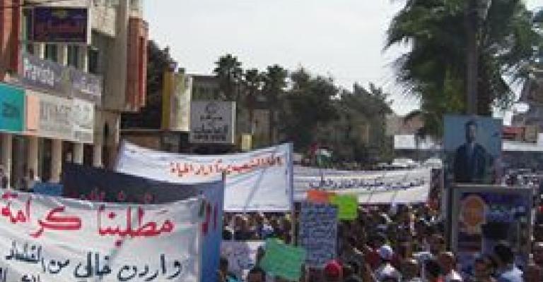 اربد: ناشطون يعلنون الإضراب عن الطعام تضامنا مع معتقلي الحراك
