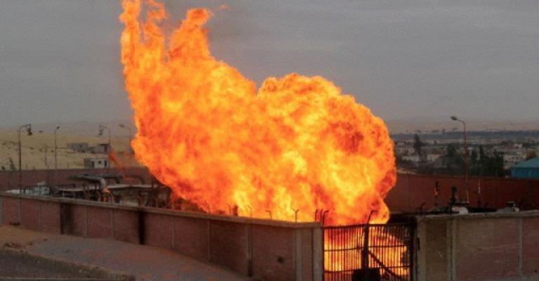 تفجير خط الغاز المصري