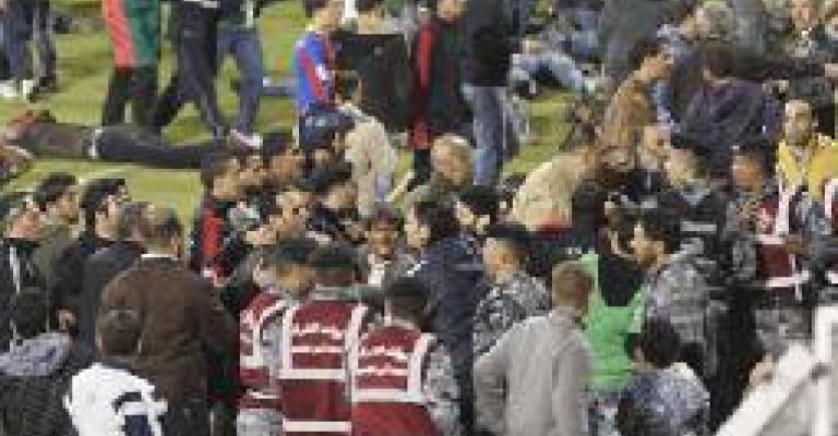 شغب بعد مباراة الوحدات والفيصلي..والدرك يتدخل