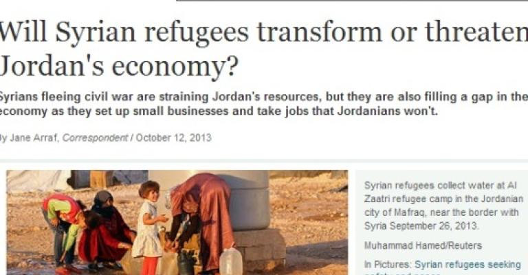 صحيفة: هل يهدد اللاجئون السورين اقتصاد الأردن؟