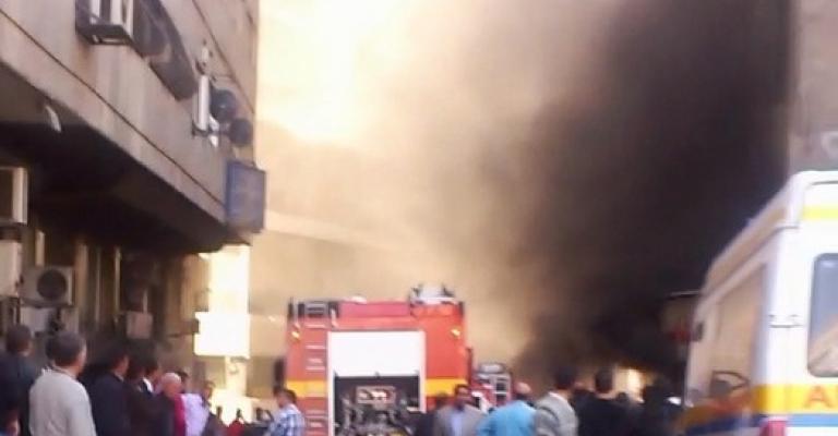 حريق في وسط البلد (صور)