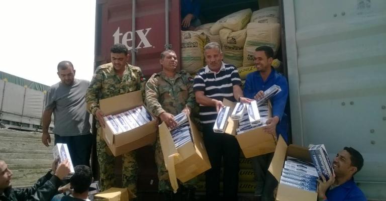 إحباط أكبر عملية تهريب سجائر بتاريخ الأردن – صور
