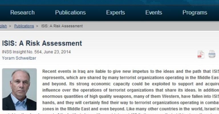 دراسة إسرائيلية: قلق الأردن ودول الجوار العراقي من تمدد "داعش"