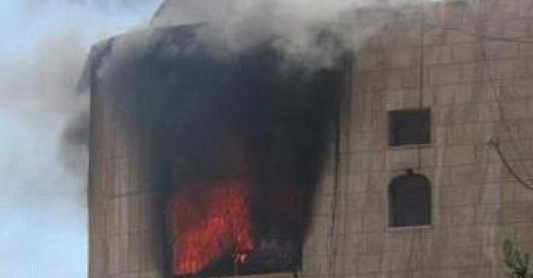 وفاة سيدة وإصابة 9 أشخاص إثر حريق شقة بالمهاجرين