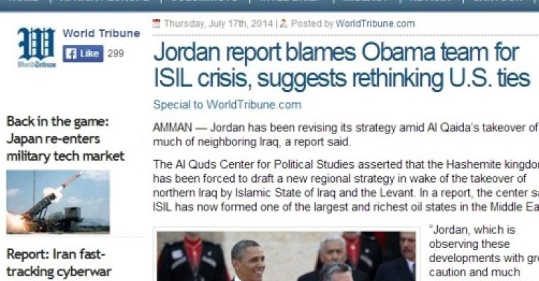 تقرير: الأردن قد يراجع استراتيجياته مع حلفائه بعد توسع "داعش" تقرير: الأردن قد يراجع استراتيجياته مع حلفائه بعد توسع "داعش"