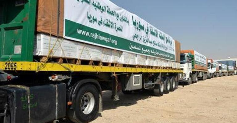 وصول مساعدات غذائية لجنوب سورية عبر الأردن وصول مساعدات غذائية لجنوب سورية عبر الأردن