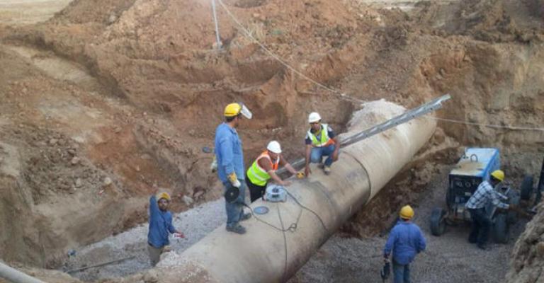 توقف خط ناقل رئيسي يزود الشمال بالمياه توقف خط ناقل رئيسي يزود الشمال بالمياه