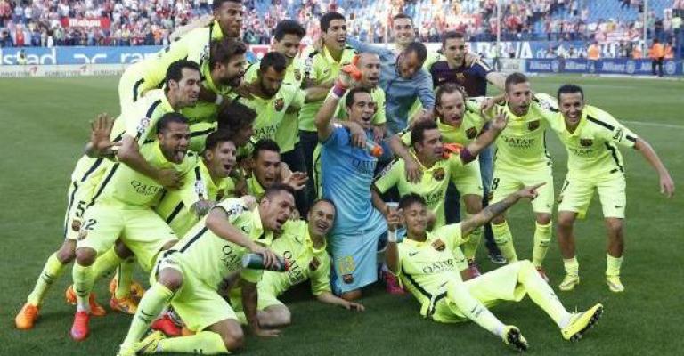 برشلونة يتوج بالليغا في عقر أتلاتيكو مدريد
