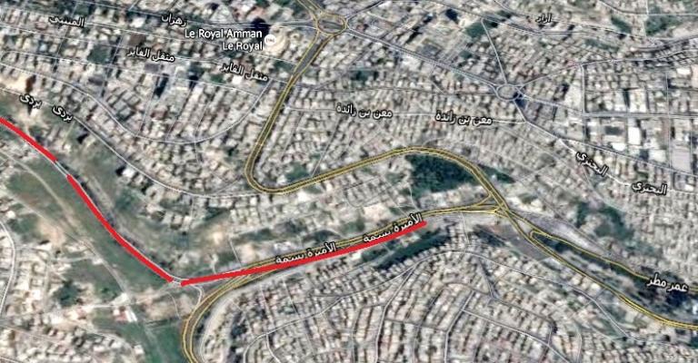 إعادة إنشاء شارع الأميرة بسمة ضمن "الباص السريع"