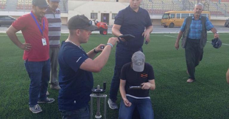 ستاد الملك عبدالله الثاني والملاعب التدريبية تجتاز فحوصات خبراء الفيفا