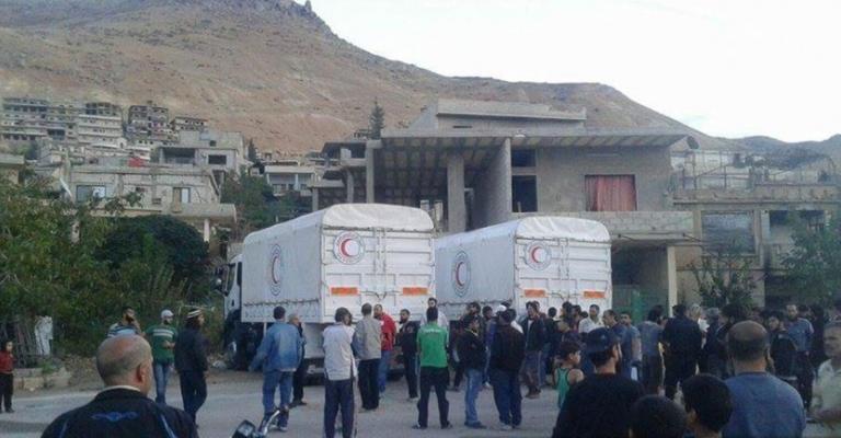 وصول مساعدات لبلدات سورية محاصرة