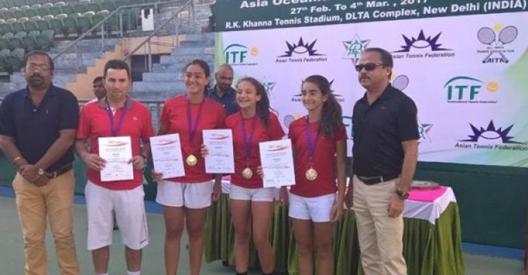 ناشئات التنس بالمركز الثاني في تصفيات كأس العالم ناشئات التنس بالمركز الثاني في تصفيات كأس العالم