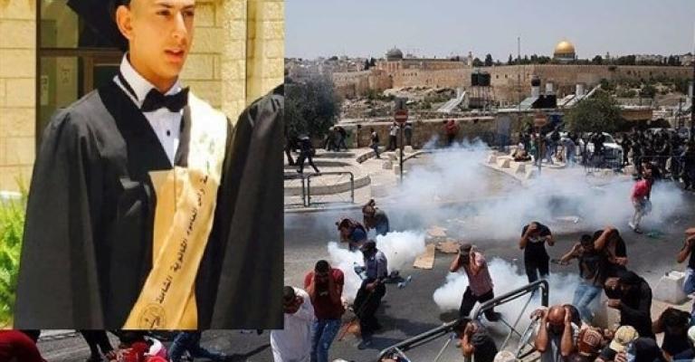 استشهاد فتى فلسطيني وإصابة العشرات في محيط الأقصى استشهاد فتى فلسطيني وإصابة العشرات في محيط الأقصى