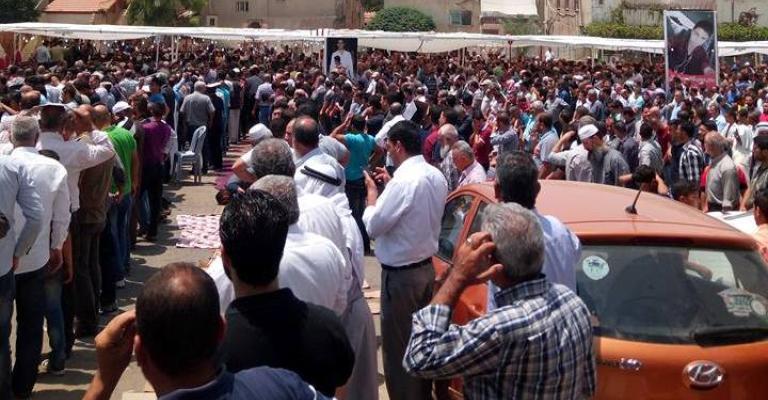 تشييع جثمان الجواودة ومطالب بطرد السفير الإسرائيلي تشييع جثمان الجواودة ومطالب بطرد السفير الإسرائيلي