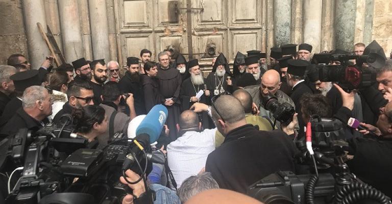 إغلاق كنيسة القيامة احتجاجا على الممارسات الإسرائيلية