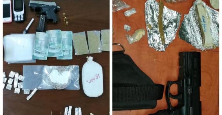 ضبط مواد مخدرة وكميات من الأسلحة خلال حملة أمنية
