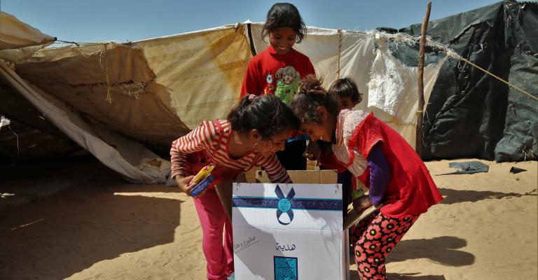 تكية أم علي توزع 362,293 طرد غذائي خلال عام 2018