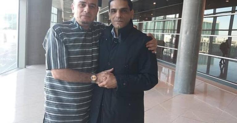 الصحفي تيسير النجار يصل عمان الصحفي تيسير النجار يصل عمان