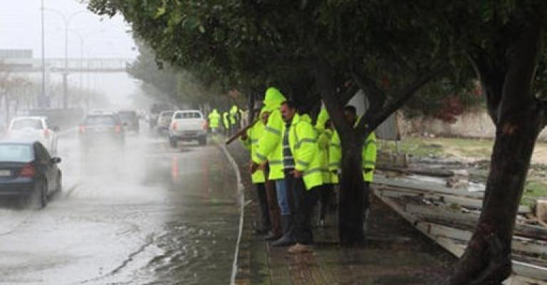 الأمانة تعلن حالة الطوارئ متوسطة للتعامل مع المنخفض الجوي