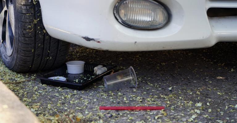 الصورة من أحد شوارع مدينة عمان