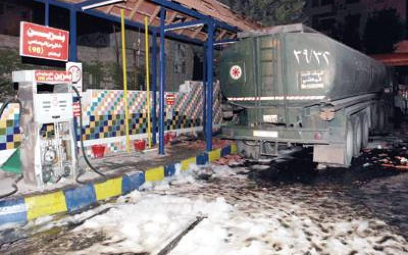 إخماد حريق داخل محطة محروقات في دوار الداخلية