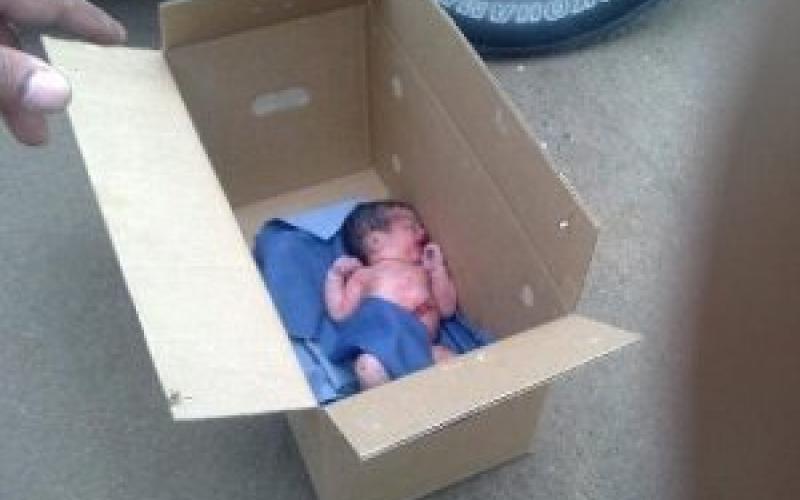 العثور على لقيطة في حاوية نفايات في ديرعلا 