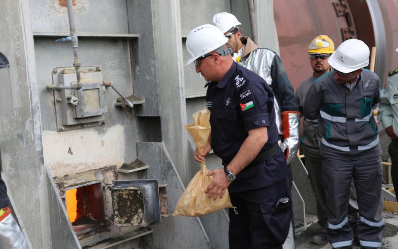 مديرية الامن العام تقوم بإتلاف كميات من المواد المخدرة