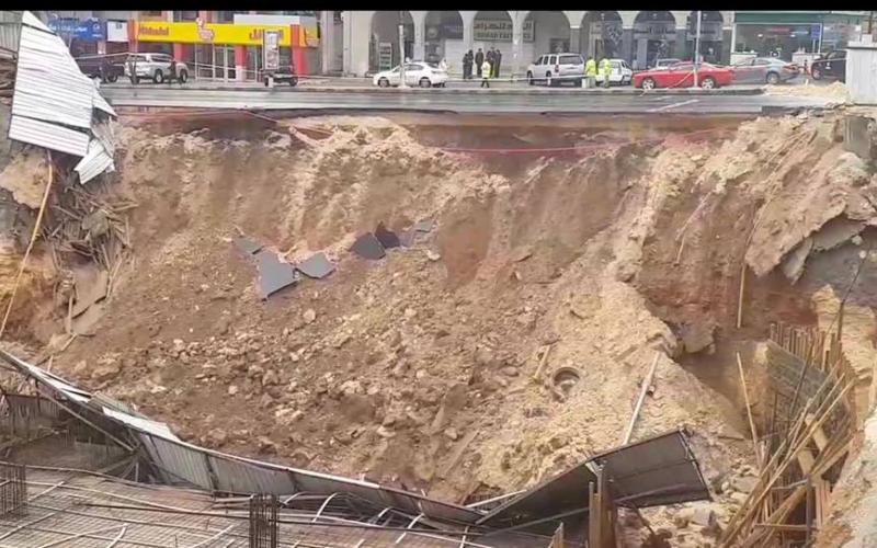 اغلاق جزئي لشارع الجاردنز بسبب تشققات