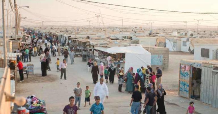 مخيم الزعتري للاجئين السوريين 