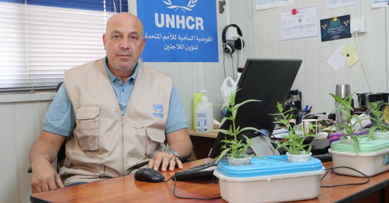 مسؤول العلاقات الخارجية للمفوضية في مكتب المفرق ومخيم الزعتري، محمد الطاهر (يونس الحراكي 1/6/2021)