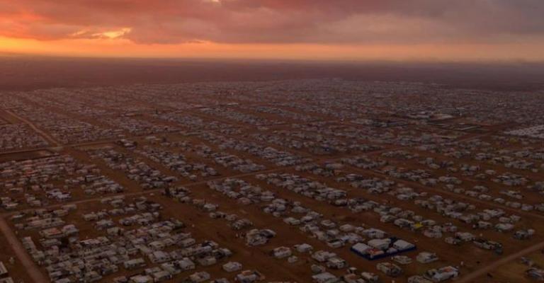 مخيم الزعتري للاجئين السوريين (من الأرشيف)