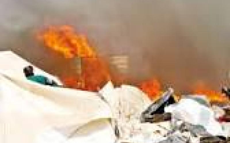 حريق يلتهم 11 كرفان في الزعتري