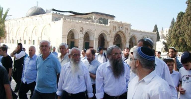 مستوطنون يقتحمون باحات الأقصى مستوطنون يقتحمون باحات الأقصى