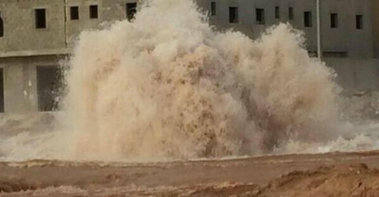 انفجار خط مياه بالمفرق