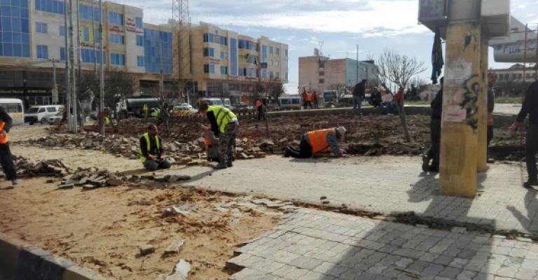 استئناف العمل بمشروع مجمع سفريات إربد الجنوبي