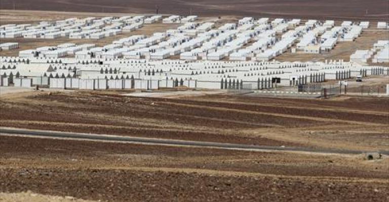 محطة طاقة شمسية في مخيم الأزرق محطة طاقة شمسية في مخيم الأزرق