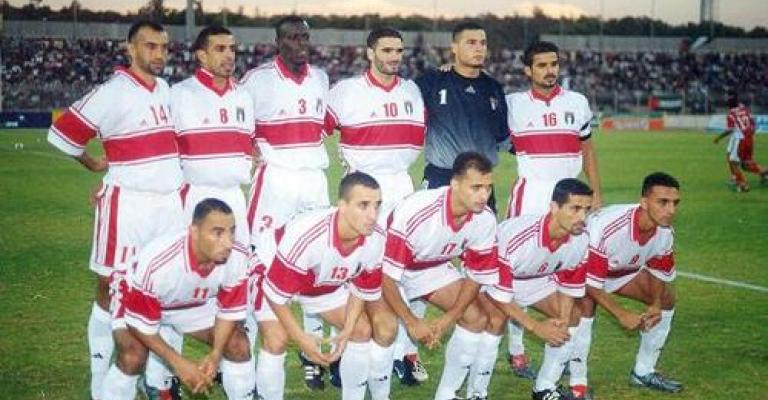 تعادل المنتخب الاردني والفلسطيني 1-1
