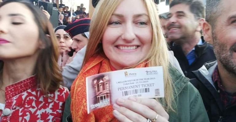 السون كاري من الولايات المتحدة هي الزائرة رقم مليون إلى البترا