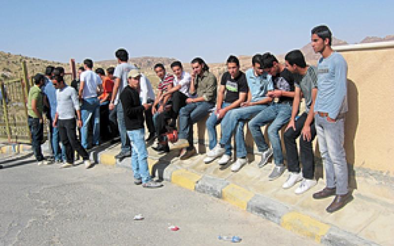 اعتصام لطلاب الآثار في وادي موسى