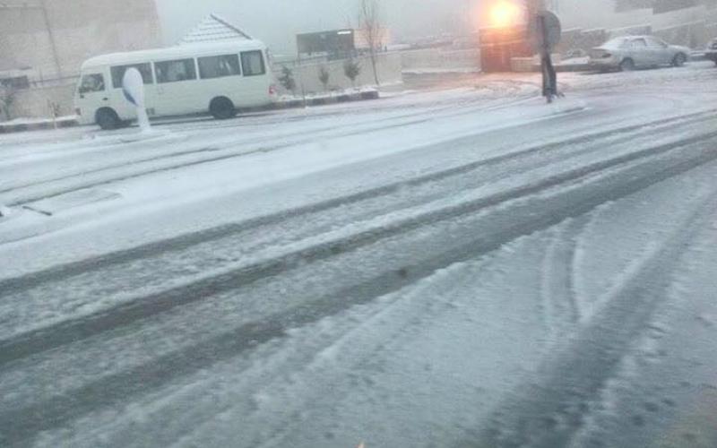 ثلوج السلط الإثنين 25/1/2016
