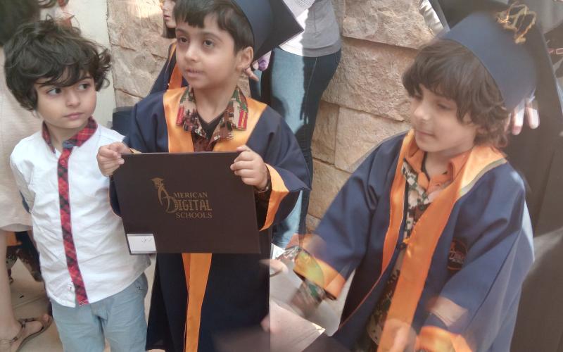 الأمريكية الرقمية ..تخرج الفوج الرابع من طلبة الروضة